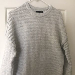Oak + Fort light grey ribbed sweater